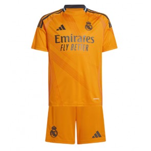 Real Madrid Dětské Venkovní dres komplet 2024-25 Krátký Rukáv (+ trenýrky)